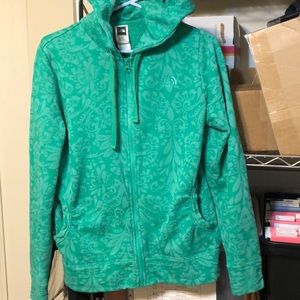 Beautiful green North Face hoodie